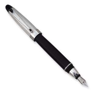   Charles Hubert Black and Silver tone Fountain Pen
