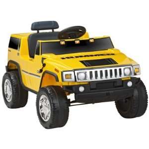   Products Battery Powered Hummer H2 One Seater   Yellow Toys & Games