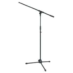   Microphone Stand with Adjustable Boom Arm, Black Musical Instruments