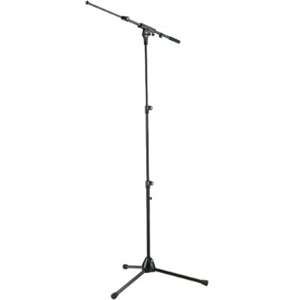   Tripod Microphone Stand with Boom Arm   Chrome Musical Instruments