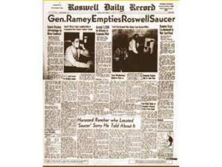Roswell Newspaper July 8 1947, Aliens, UFOs  