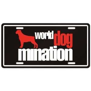  New  Rottweiler  World Dog   Mination  License Plate 