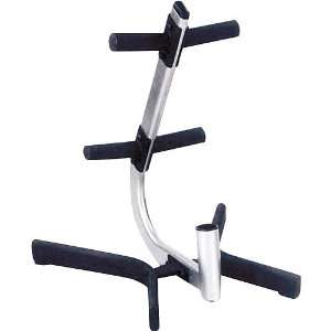  Cap Barbell Olympic Style 2 Hole Plate Tree And Bar Rack 