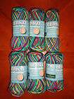   Handicrafter Cotton Ombre Lot Of 6 Yarn Skeins (Psychedelic #23600