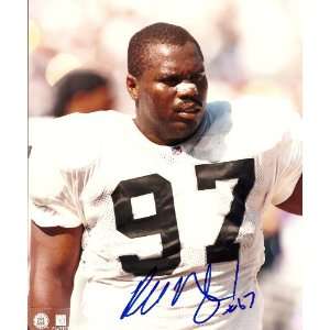 RUSSELL MARYLAND,OAKLAND RAIDERS,MIAMI HURRICANES,SIGNED,AUTOGRAPHED 
