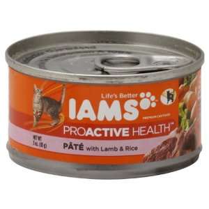 Iams Proactive Health Cat Food, Premium, Pate with Lamb & Rice, 3 Oz 
