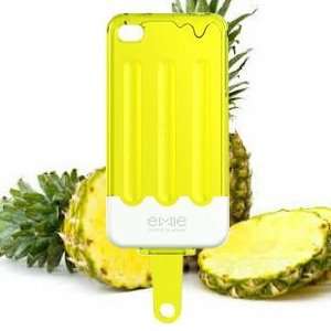 3D Ice lolly Hard Case Cover Skin for iPhone 4S 4G yellow 