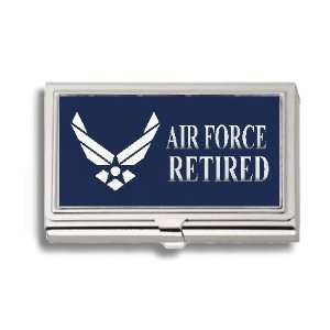  US Air Force Retired Business Card Holder Metal Case 