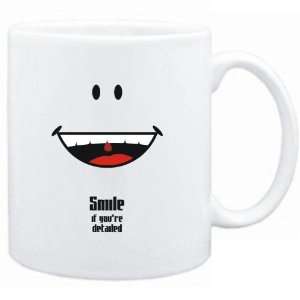 Mug White  Smile if youre detailed  Adjetives  Sports 