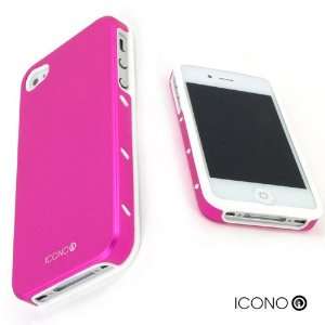 ICONO ARMOUR Passion Pink Premium Ultra Tough Slim Dual Layer Aluminum 