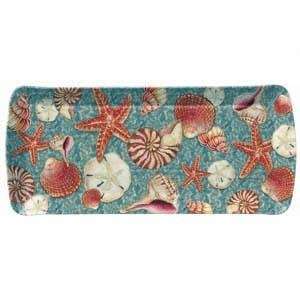    Tropical Ocean Shell Tiki Serving Party TraY