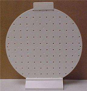 INJECTED MOLDED WHITE PLASTIC PEG BOARD (12) 7287C*  