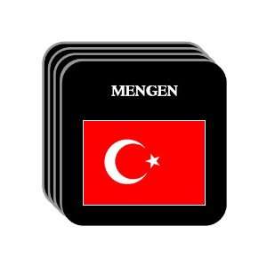  Turkey   MENGEN Set of 4 Mini Mousepad Coasters 