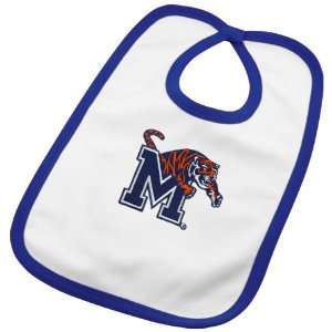 NCAA Memphis Tigers Infant White Team Logo Cotton Bib 