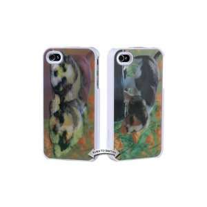  iPhone 4 Illusion Case   Puppies Type2 (White) Cell 