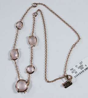 New IPPOLITA Rose Gold & Rose Quartz Diamond Necklace $1595  