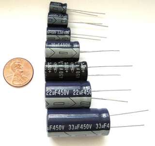 Radial Electrolytic Assorted Capacitors 450V LOT KIT  