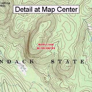  USGS Topographic Quadrangle Map   North Creek, New York 