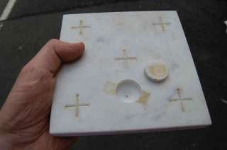 Old smaller Marble Altar Stone + Ready for your relic  