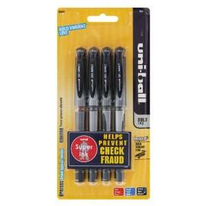  Uni Ball Gel Impact Gel Ink Rollerball Pens, Assorted, 4 