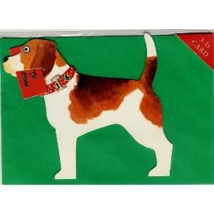  DIE CUT DOG CHRISTMAS CARDS  25 CARDS