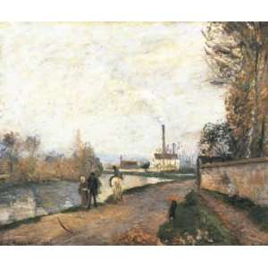   Oise at Pontoise in Bad Weather Camille Pissarro Ha