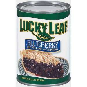 Lucky Leaf Pie Filling Blueberry   12 Pack  Grocery 
