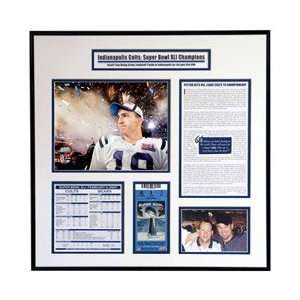 Indianapolis Colts Super Bowl XLI Peyton Manning Ticket Frame  