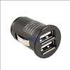   USB 2 Port Mini Car Charger Adapter for iPhone 3G 3GS 4G 4S iPod iPad
