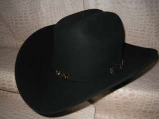 Larry Mahans Black 20x Beaver Fur Felt Cowboy Hat  