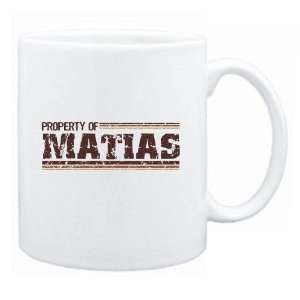  New  Property Of Matias Retro  Mug Name