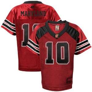 com Maryland Terrapins #10 Youth Red Game Day Replica Football Jersey 