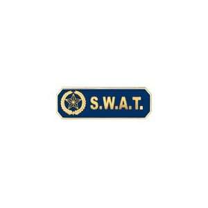  SWAT Metal Award Bar Gold on Blue Enamel 1/2 x 2 by Marlin 