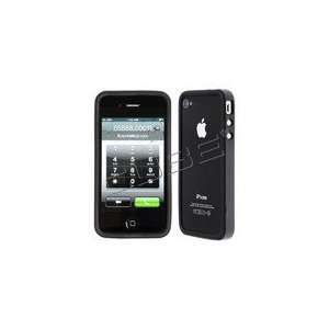   SILICONE BLACK BUMPER CASE FOR IPHONE 4 Cell Phones & Accessories