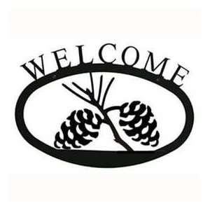  Pine Cone Welcome Sign Patio, Lawn & Garden
