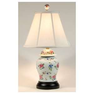 Delicate Floral Porcelain Bedside Table Lamp