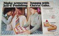 1972 ad Jell O Cheesecake recipe AD  Make Someone Happy  