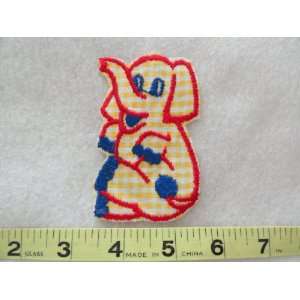  A Red Yellow and Blue Elephant Patch 