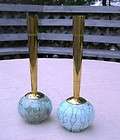 Vintage Delft Holland Vases Incense Holders Painted Marbled Pottery 
