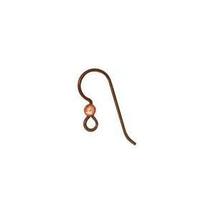    TierraCast Copper Ear Wire w/ Ball Findings Arts, Crafts & Sewing