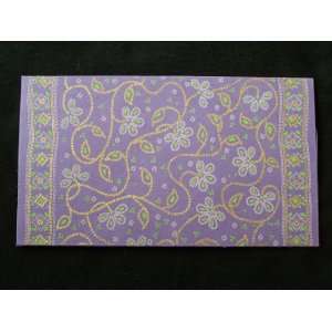  Handmade Paper Envelopes Floral Design (Pack of 5 with 