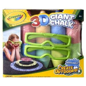 Crayola 4ct. Dual Ended Giant Chalk Toys & Games