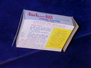 VINTAGE 1950s JACK AND JILL GELATIN DESSERT BOX NR  