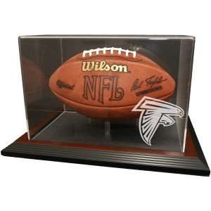   Atlanta Falcons Zenith Football Display   Mahogany