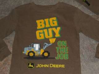 NWT John Deere Tractor Brown Thermal Shirt Beanie 4 7  
