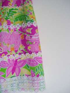 LILLY PULITZER palm Beach SKIRT LACE TRIMS 4 PINK  