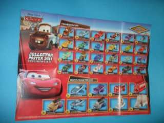 Disney CARS 2 official promo collector guide poster  