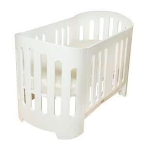  Luxo Sleep Crib in White Color Cappucino / White