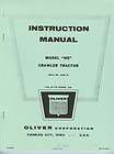 Oliver Model HG Crawler Tractor Instruction Manual