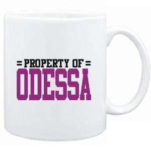  Mug White  Property of Odessa  Female Names Sports 